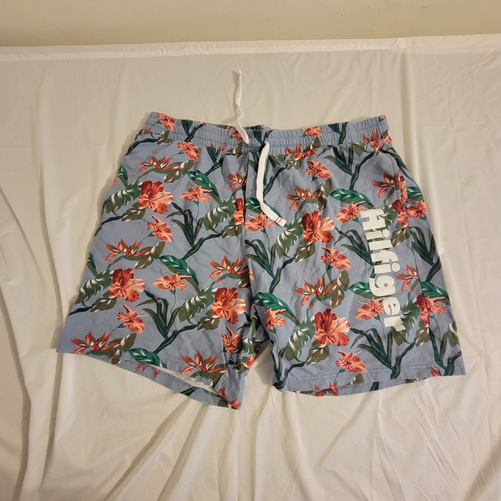 Tommy Hilfiger Men's Floral Blue Shorts